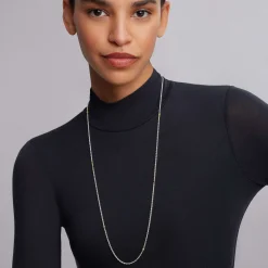 Long Necklaces<LAGOS 32 Inch Two-Tone Caviar Chain Necklace