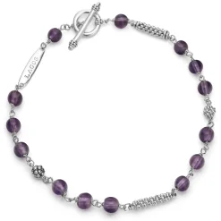 Gemstones<LAGOS Amethyst Beaded Bracelet