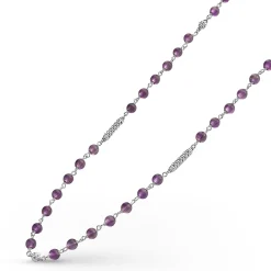 Chains<LAGOS Amethyst Beaded Necklace