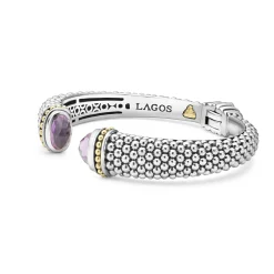 Two-Tone<LAGOS Amethyst Cuff Bracelet | 12Mm