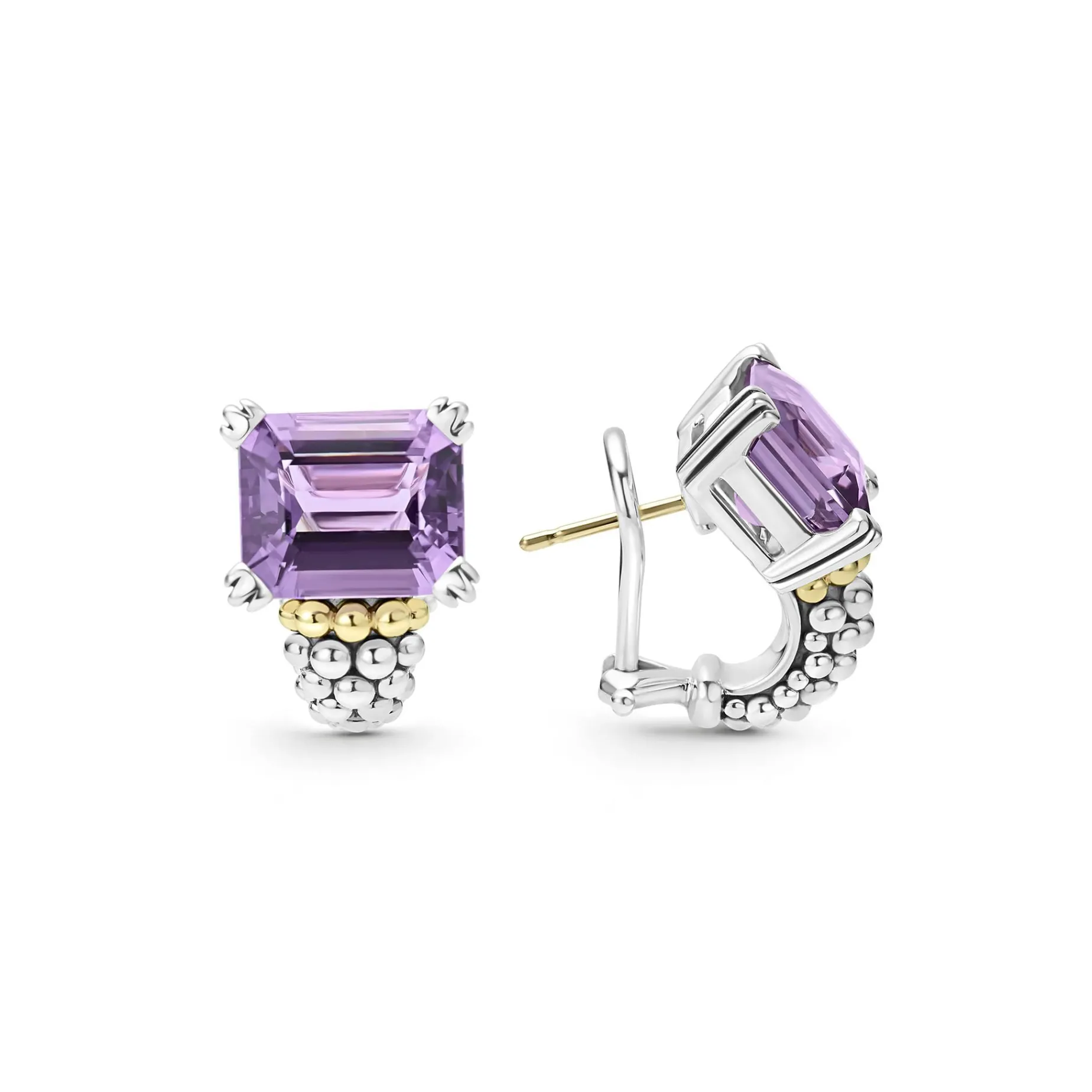 Gemstones<LAGOS Amethyst Huggie Earring
