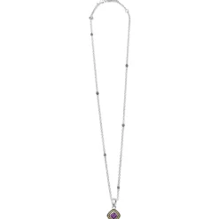 Two-Tone<LAGOS Amethyst Pendant Necklace