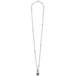Two-Tone<LAGOS Amethyst Pendant Necklace