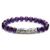 Silver<LAGOS Amethyst Silver Station Bead Bracelet