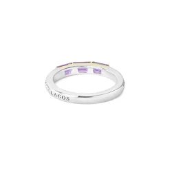 Gemstones<LAGOS Amethyst Stacking Ring