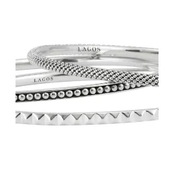 Silver<LAGOS Bangle Set