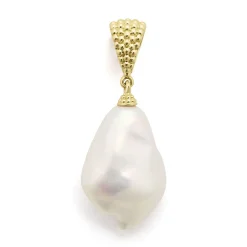 Gold<LAGOS Baroque Pearl Pendant