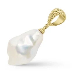 Gold<LAGOS Baroque Pearl Pendant