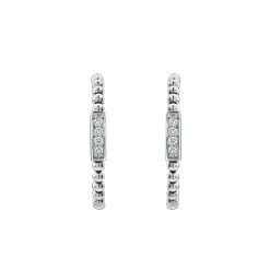 Diamonds<LAGOS Beaded Diamond Hoop Earrings