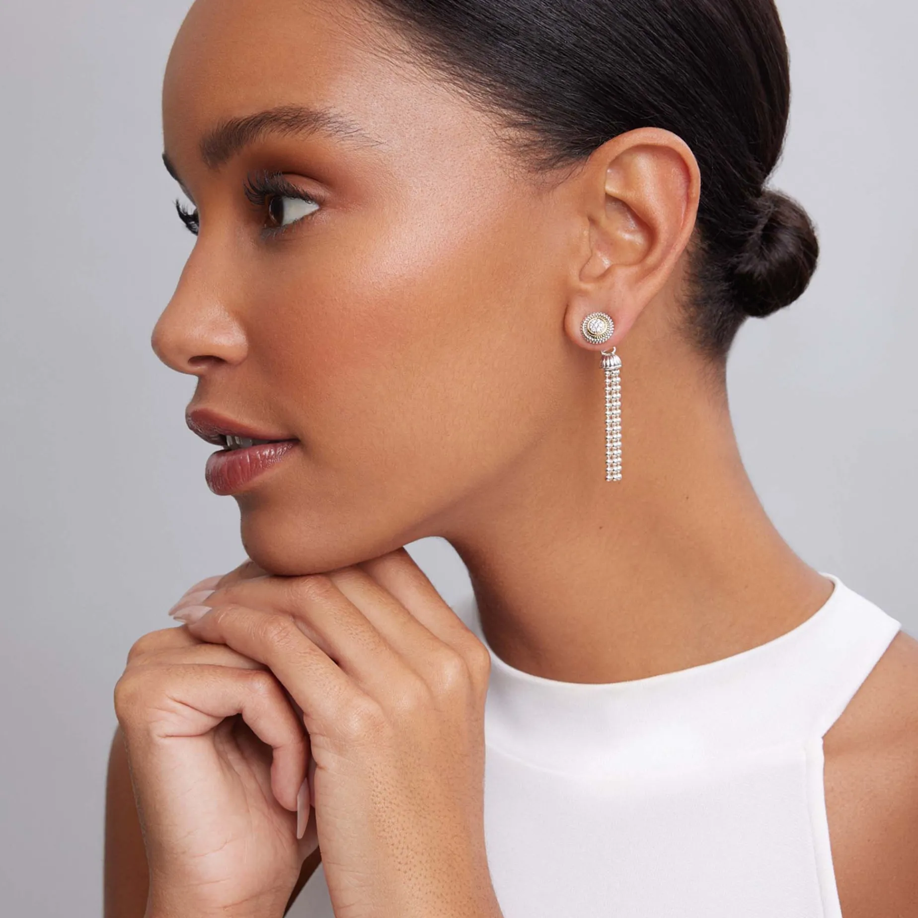 Diamonds<LAGOS Beaded Diamond Stud Earrings