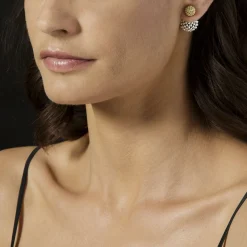 Gold<LAGOS Beaded 18K Gold Stud Earrings