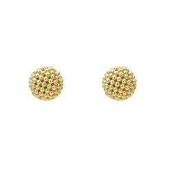Caviar Earrings<LAGOS Beaded 18K Gold Stud Earrings