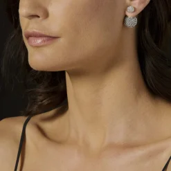 Silver<LAGOS Beaded Silver Stud Earrings