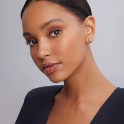 Stud Earrings<LAGOS Beaded Silver Stud Earrings