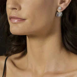 Stud Earrings<LAGOS Beaded Silver Stud Earrings