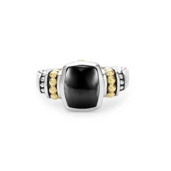 Gemstones<LAGOS Bezel-Set Onyx Ring