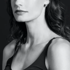 Gemstones<LAGOS Bezel-Set White Topaz Stud Earrings