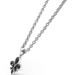 Necklaces & Chains<LAGOS Black Agate Fleur De Lis Amulet Necklace