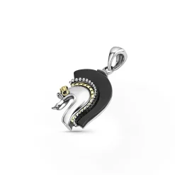 Amulets<LAGOS Black Agate Helmet Amulet