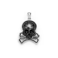 Amulets<LAGOS Black Agate Skull Amulet