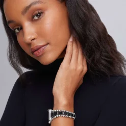 Watch Bracelets<LAGOS Black Ceramic And Stainless Steel Watch Bracelet-42-49Mm