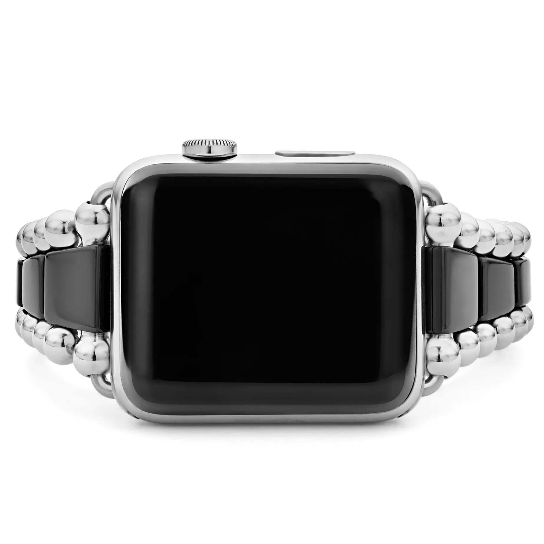 Watch Bracelets<LAGOS Black Ceramic And Stainless Steel Watch Bracelet-42-49Mm