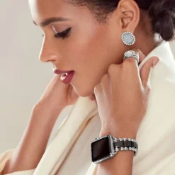 Watch Bracelets<LAGOS Black Ceramic And Stainless Steel Watch Bracelet-38-45Mm