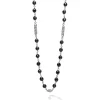 Chains<LAGOS Black Ceramic Beaded Necklace