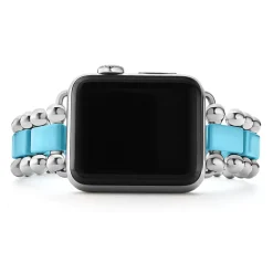 Watch Bracelets<LAGOS Blue Ceramic And Stainless Steel Watch Bracelet-38-45Mm