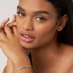 Silver<LAGOS Blue Sapphire Beaded Bracelet