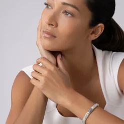 Two-Tone<LAGOS Blue Sapphire Caviar Bracelet | 9Mm