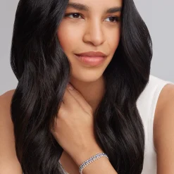 Silver<LAGOS Blue Sapphire Link Bracelet