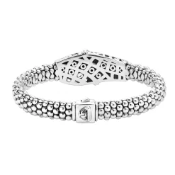 Silver<LAGOS Caviar Beaded Bracelet | 9Mm