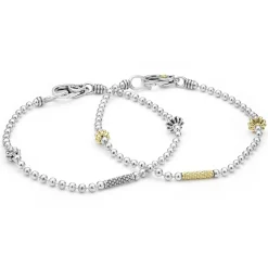 Two-Tone<LAGOS Caviar Beaded Bracelet Gift Set