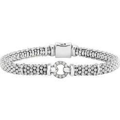 Two-Tone<LAGOS Caviar Beaded Diamond Bracelet Gift Set