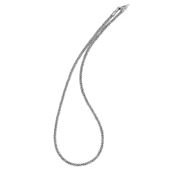 Silver<LAGOS Caviar Beaded Necklace | 3Mm