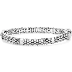 Diamonds<LAGOS Caviar Buckle Diamond Bracelet | 6Mm