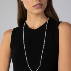 Chains<LAGOS Caviar Circle Link Necklace