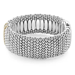 Two-Tone<LAGOS Caviar Diamond Bracelet | 23Mm