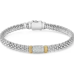 Two-Tone<LAGOS Caviar Diamond Bracelet | 6Mm