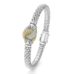 Diamonds<LAGOS Caviar Diamond Knot Bracelet | 6Mm