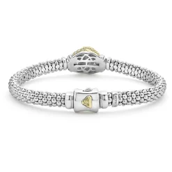 Two-Tone<LAGOS Caviar Diamond Knot Bracelet | 6Mm