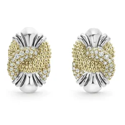 Diamonds<LAGOS Caviar Diamond Knot Earrings