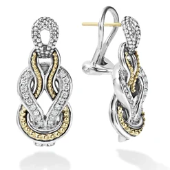 Diamonds<LAGOS Caviar Knot Diamond Drop Earrings