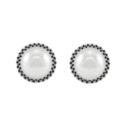 Caviar Earrings<LAGOS Caviar Pearl Stud Earrings