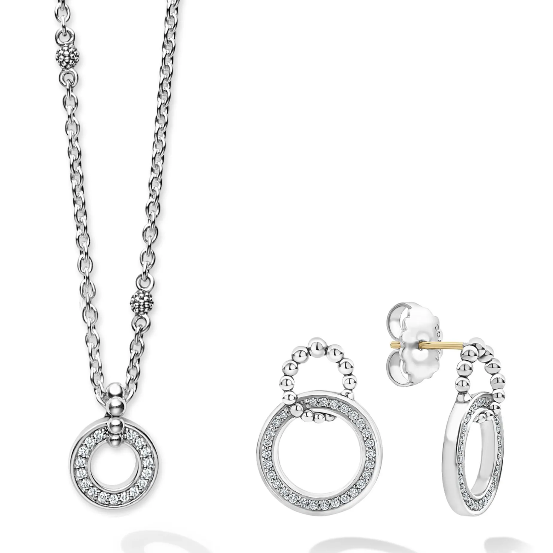 Diamonds<LAGOS Caviar Spark Diamond Earrings And Necklace Gift Set