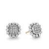 Diamonds<LAGOS Caviar Square Diamond Stud Earrings