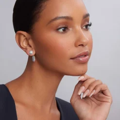 Diamonds<LAGOS Caviar Square Diamond Stud Earrings