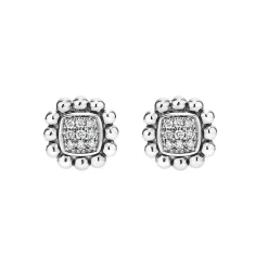 Diamonds<LAGOS Caviar Square Diamond Stud Earrings
