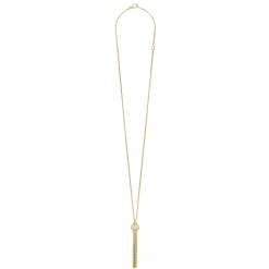 Gold<LAGOS Caviar Tassel Diamond Pendant Necklace